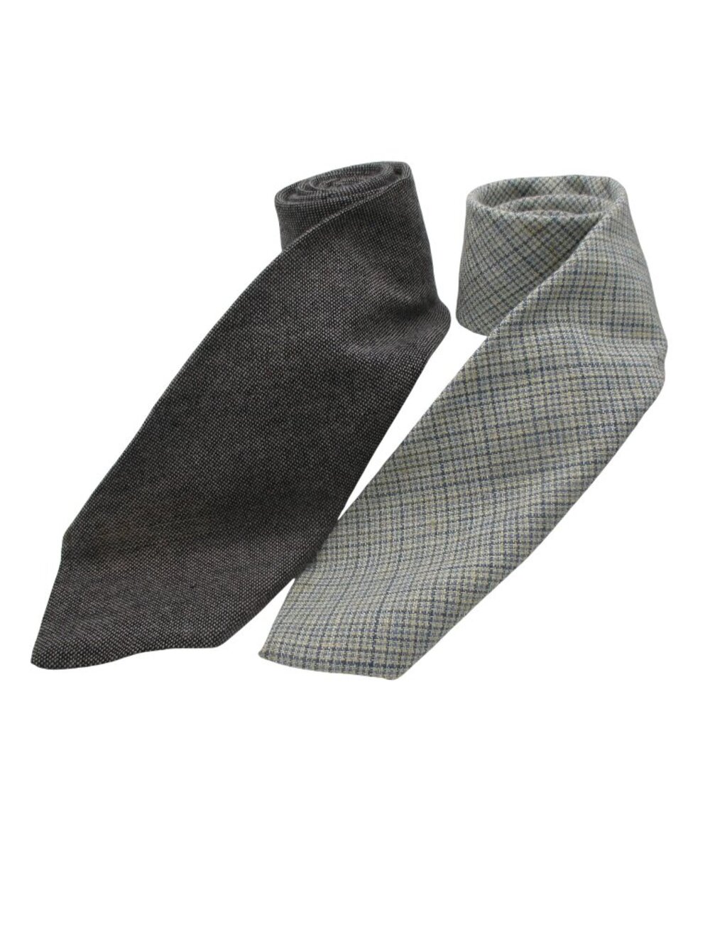 2 Vintage Wool Blend Ties Prestwick By Metcalf & Bianchi Of California 70's 80's